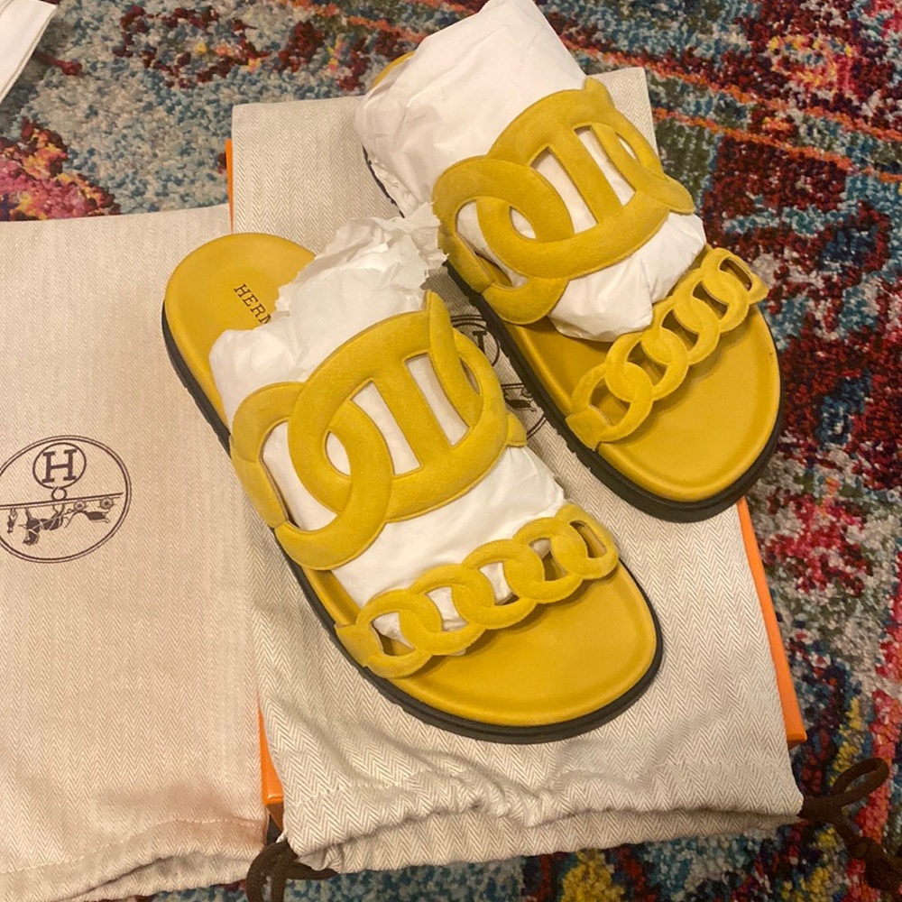 Hermes extra sandals special color of the season size 38